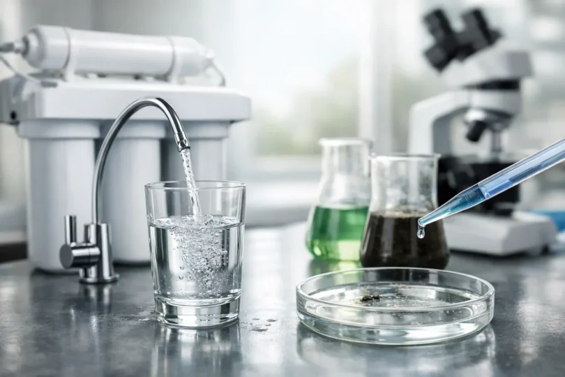 Bewertung von Wasserfiltern für Schadstoffe