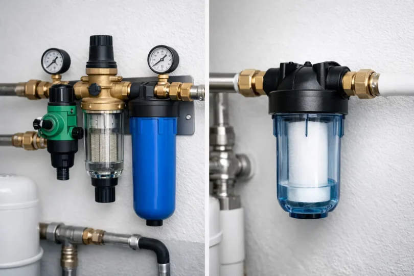 Hauswasserstation vs Einzelfilterlösung im Vergleich