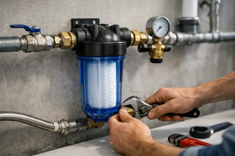 Wasserfilter am Hausanschluss installieren